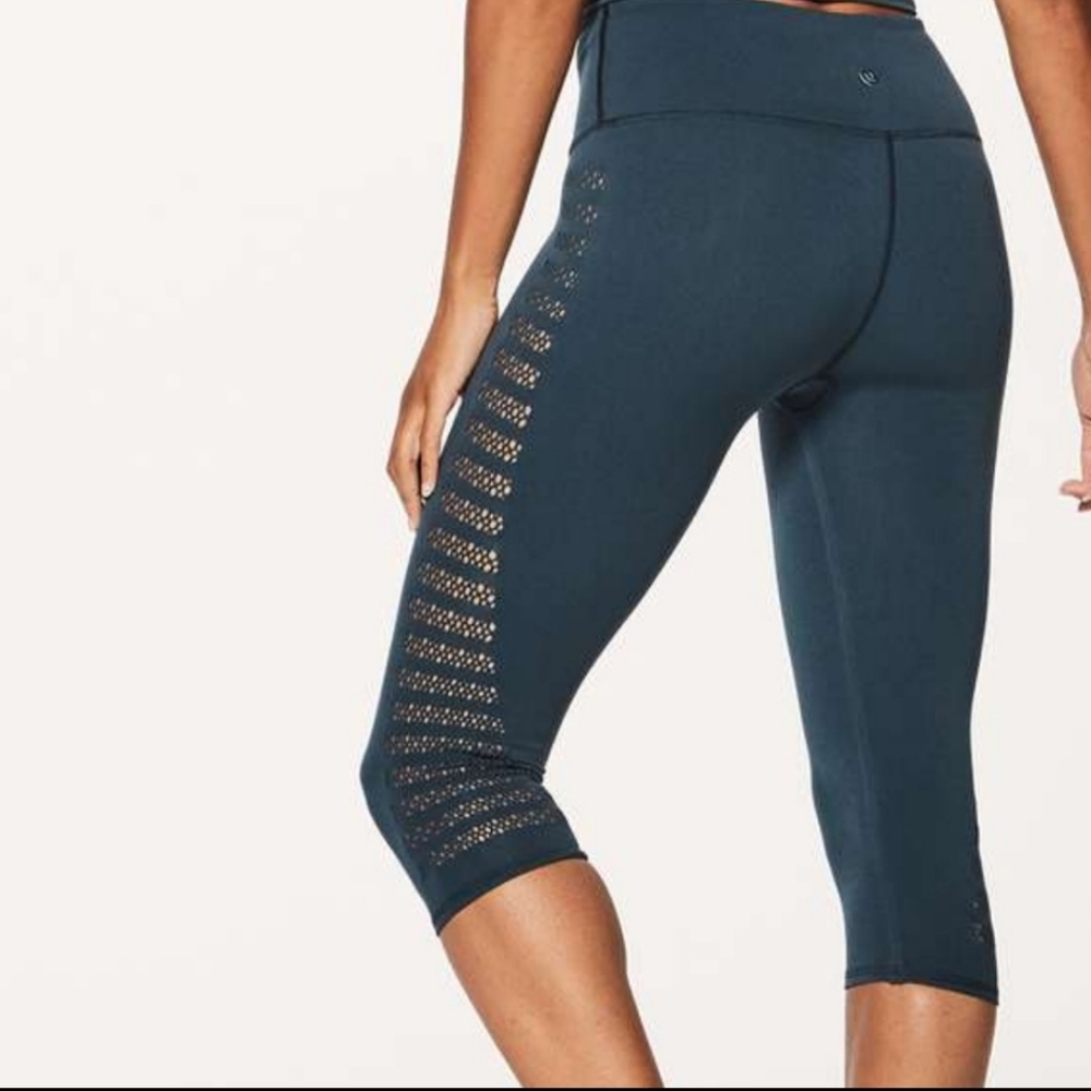 Lululemon laser cut crops